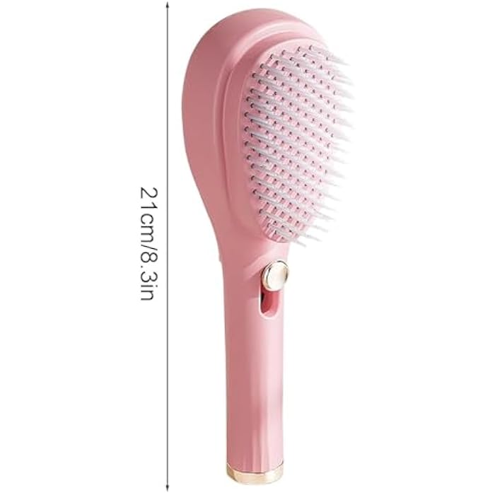 WHIMSY Self-Cleaning Anti-Static Massage Comb, Self Cleaning Hair Brush, Massage Comb For Hair, Retractable Rotary Lift Self-Cleaning Comb, Women's Hair Styling Tool (multicolor) (Pack of 1) - Image 2